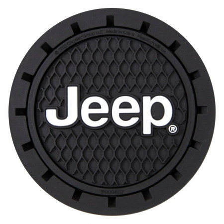 Jeep Logo Car Cup Holder Coaster 2-Pack
